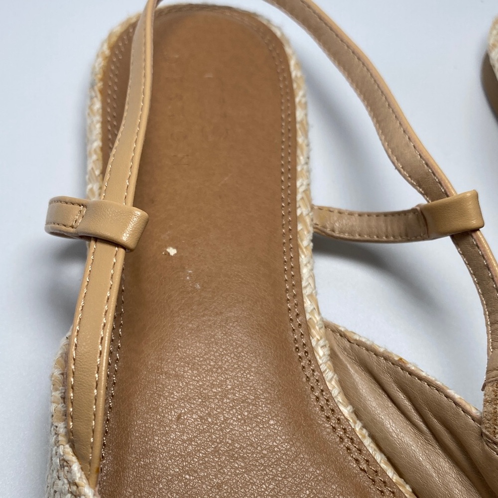 ASOS Beige and Tan Bow Flats - Picture 2 of 7